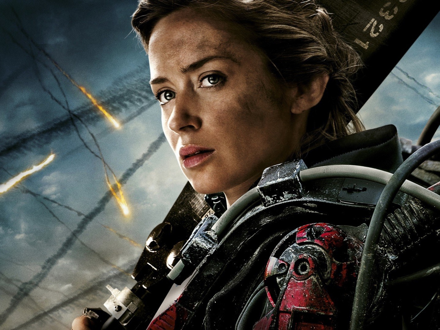 Девушка солдат из фильма Грань будущего