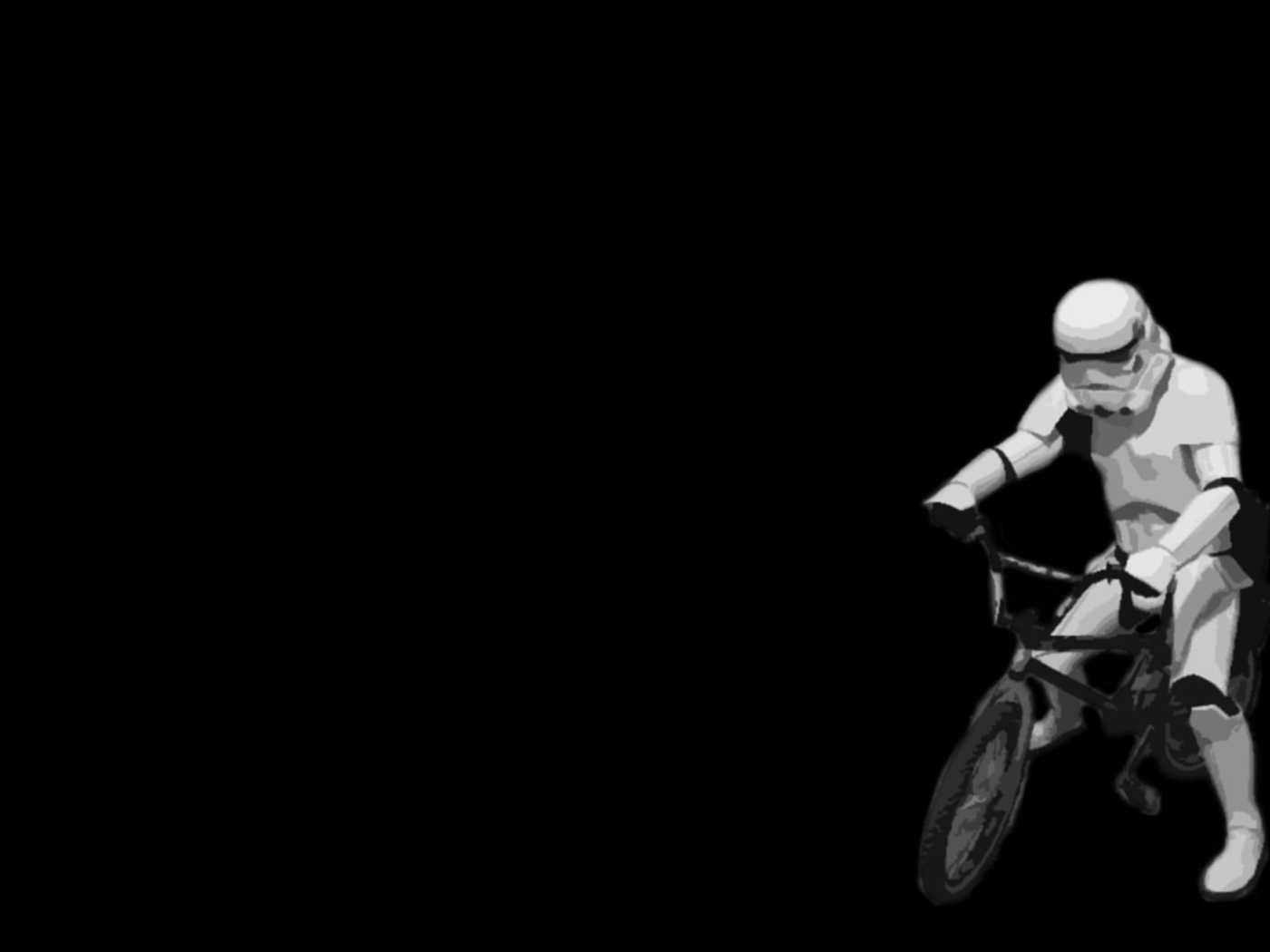 Имперский штурмовик на велосипеде