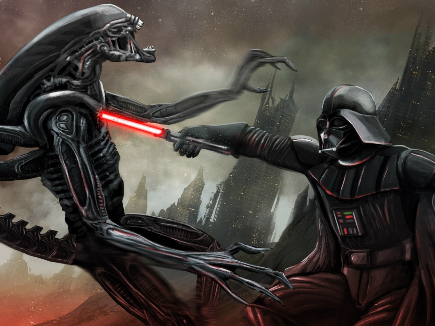 Ксеноморф против Дарта Вейдера