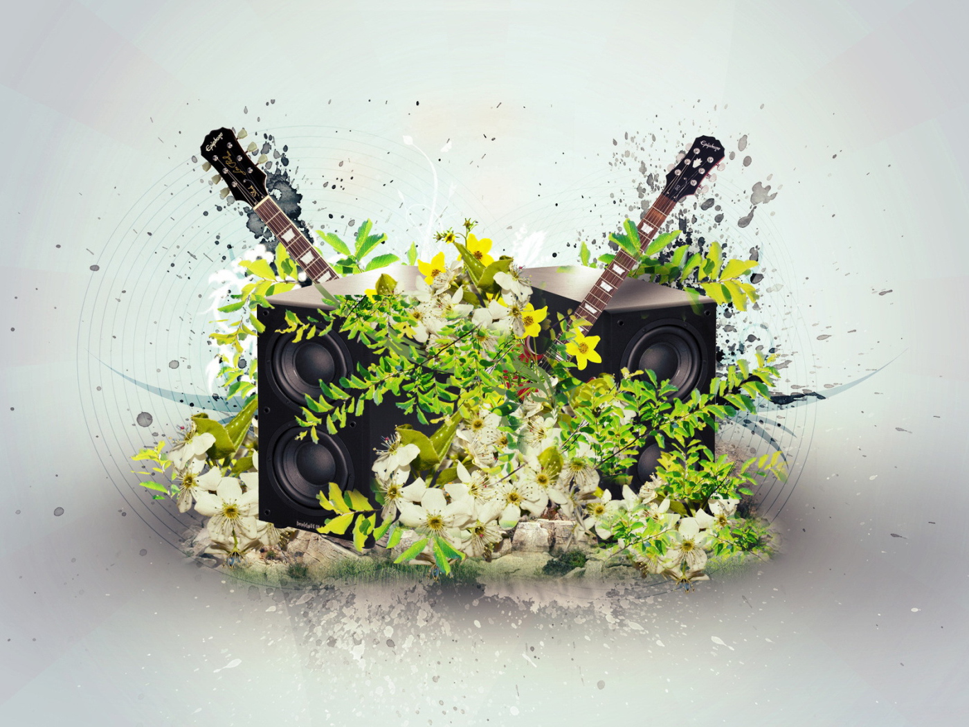 Музыкальная тема с гитарами