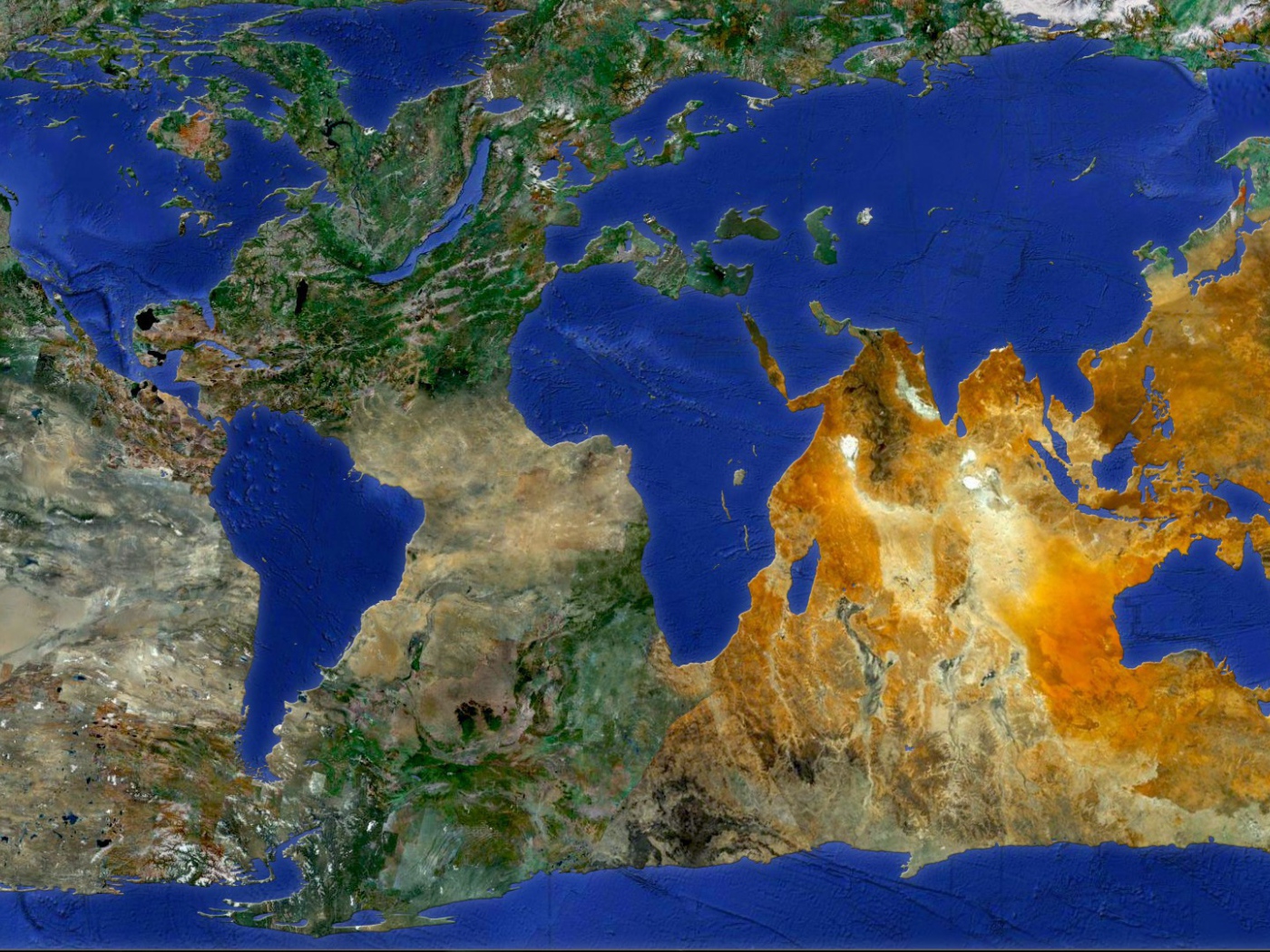 Суша и океаны поменялись местами