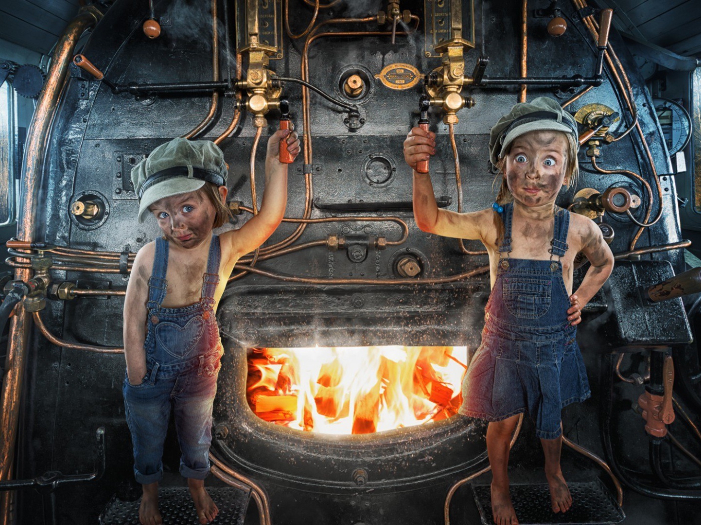 Два юных кочегара
