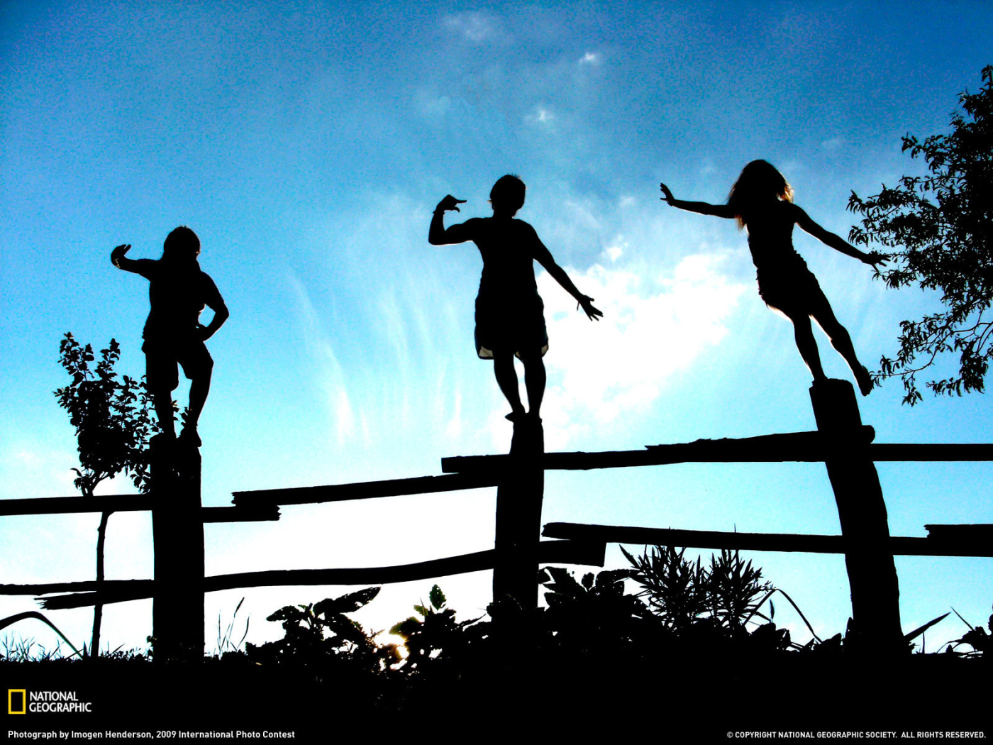 Дети позируют