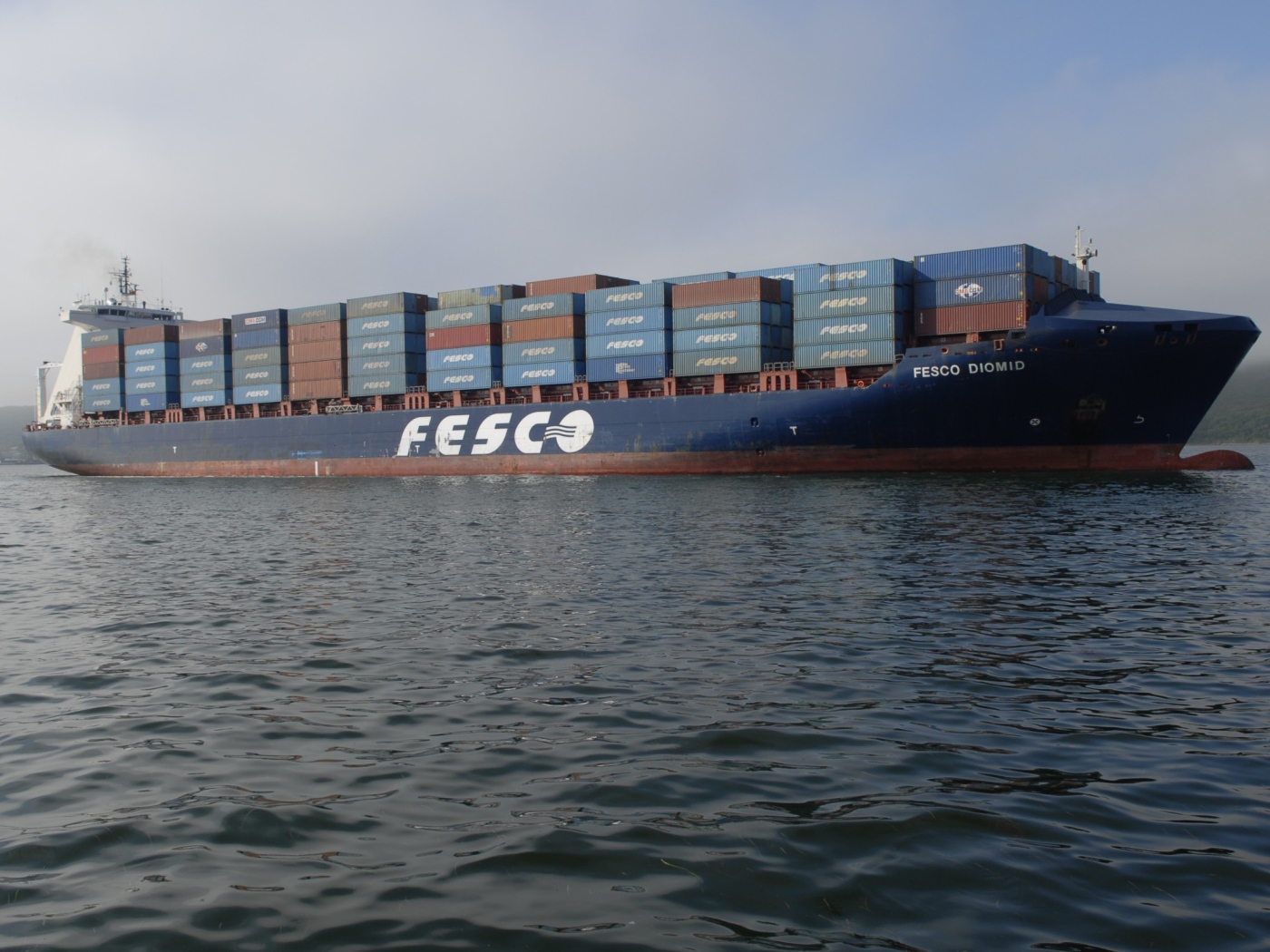 Fesco ship carrying containers