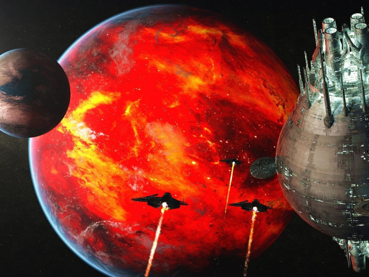 Звезда смерти атакует планетную систему