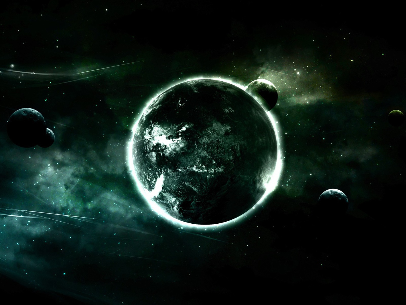 Планета в алмазном кольце