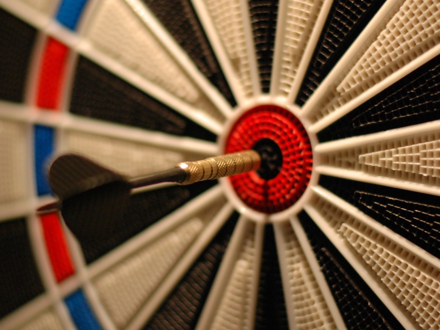 Дротик попал точно в цель