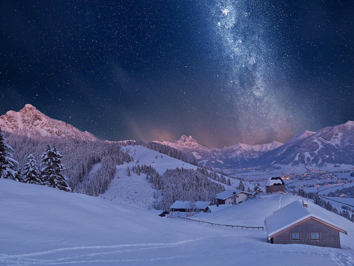 Тирольские горы зимой, Австрия