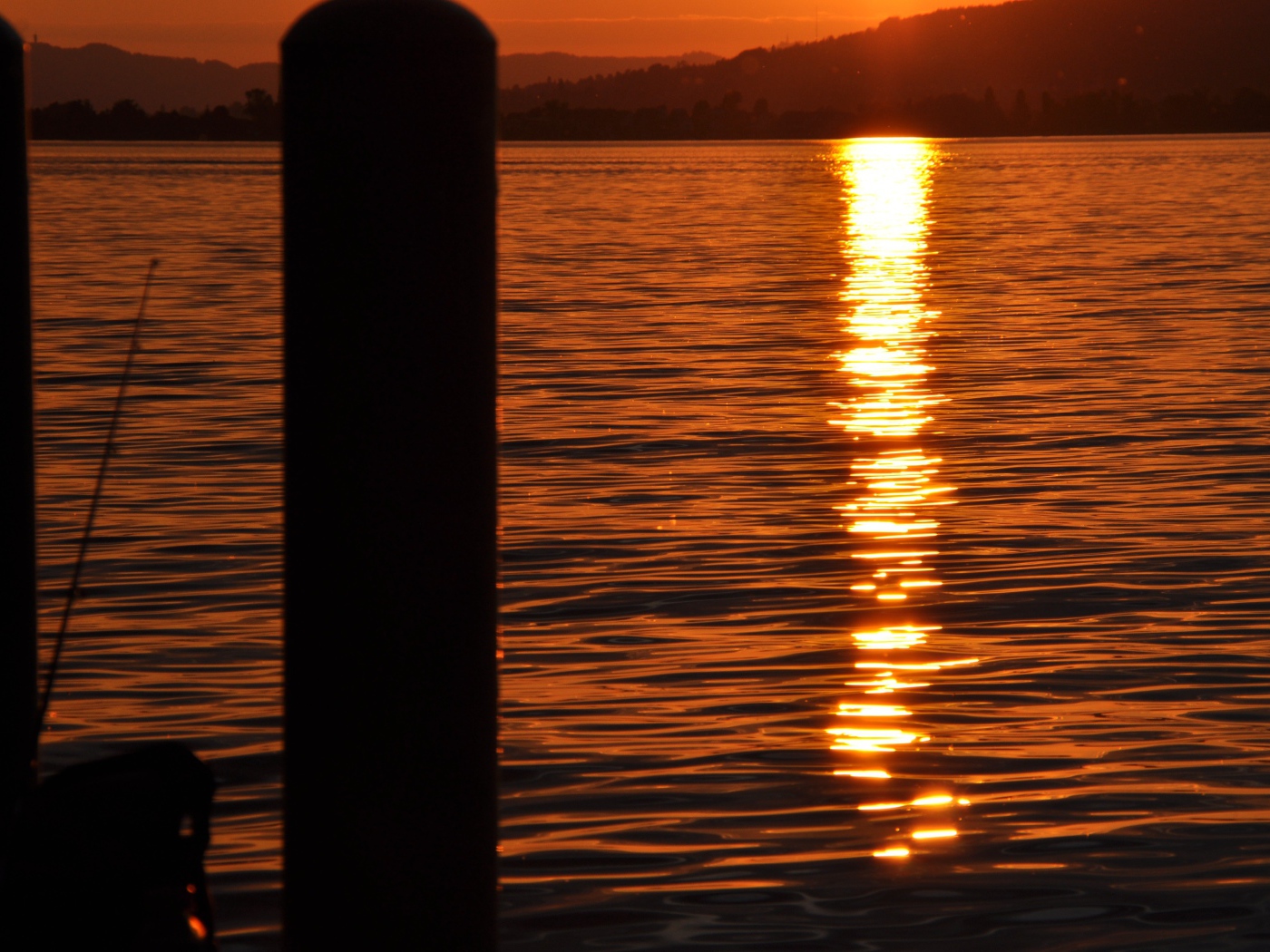 Закат солнца в Швейцарии