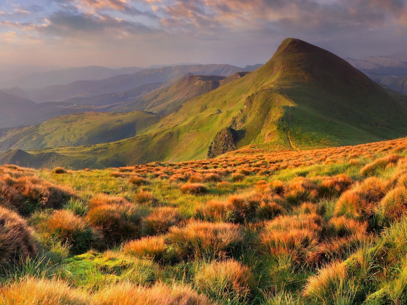 Красивый горный пейзаж в Украине