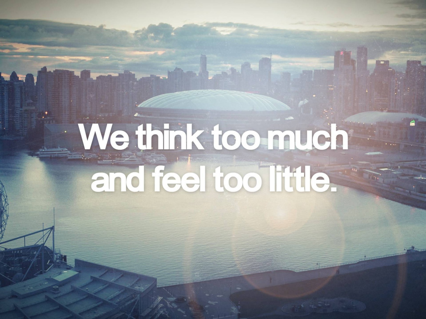 Мы думаем много, а чувствуем мало