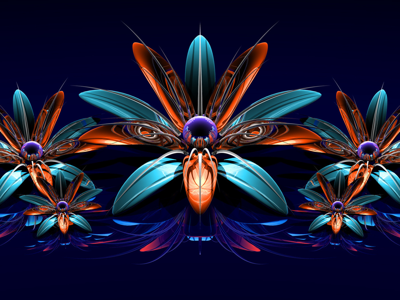 Фрактальные цветы