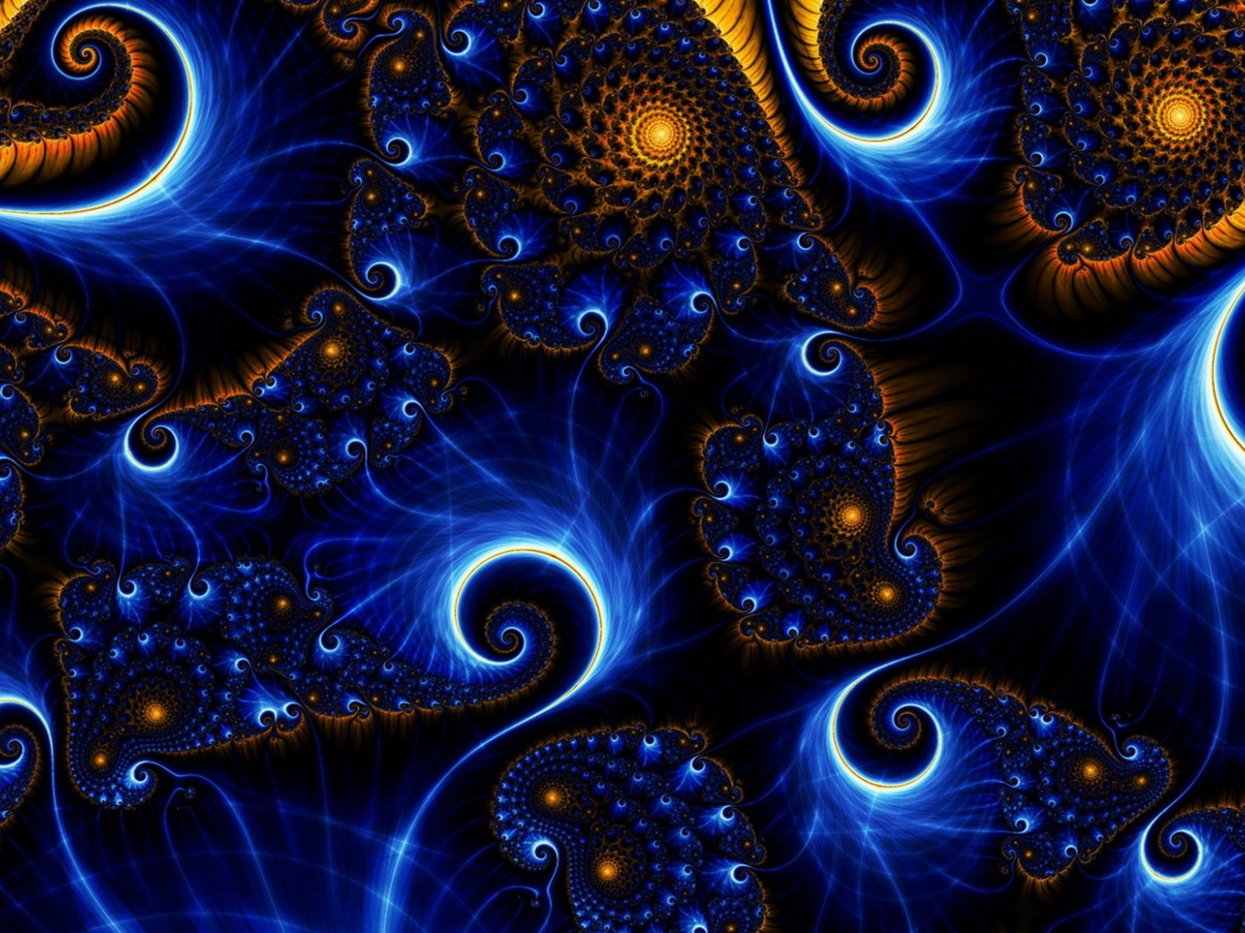 Разноцветные фантастические узоры 