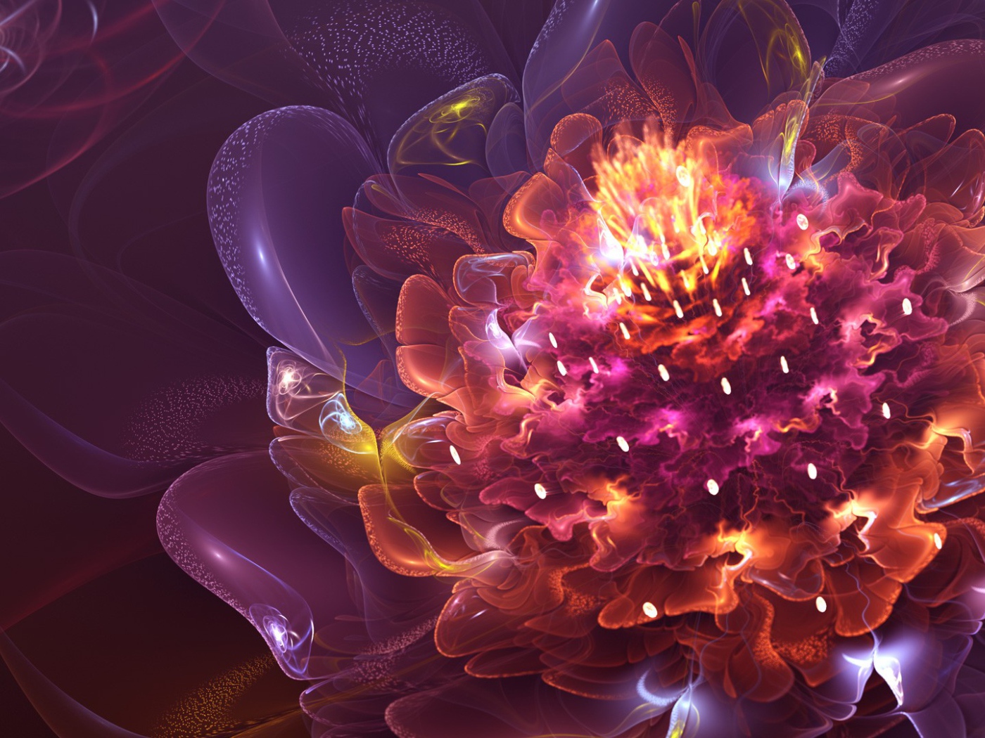 Необычный абстрактный цветок  