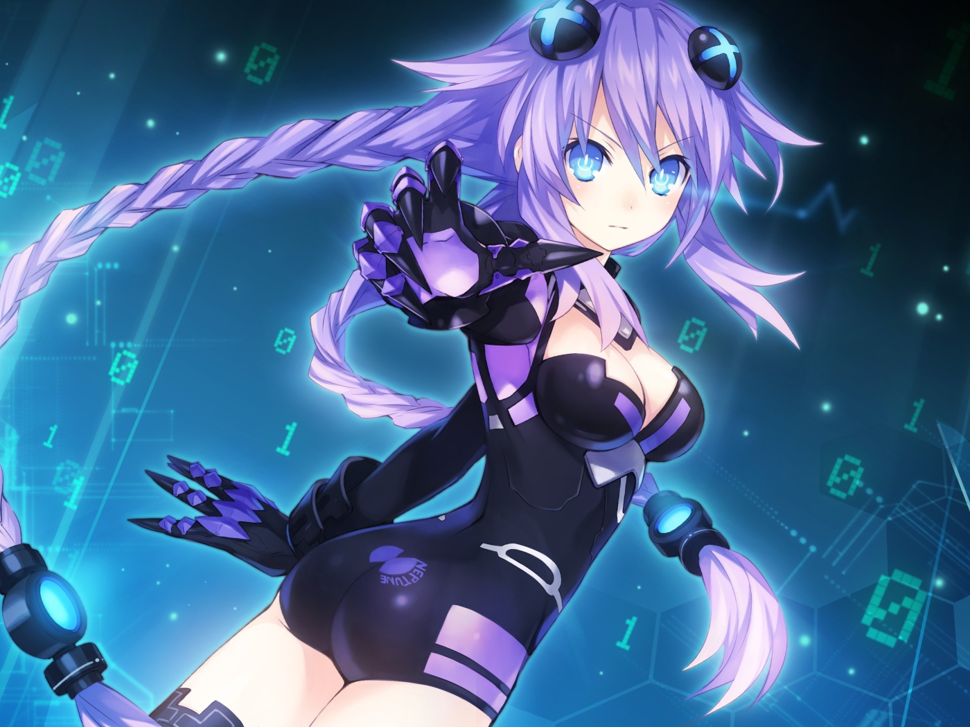 Девушка аниме Hyperdimension Neptunia 