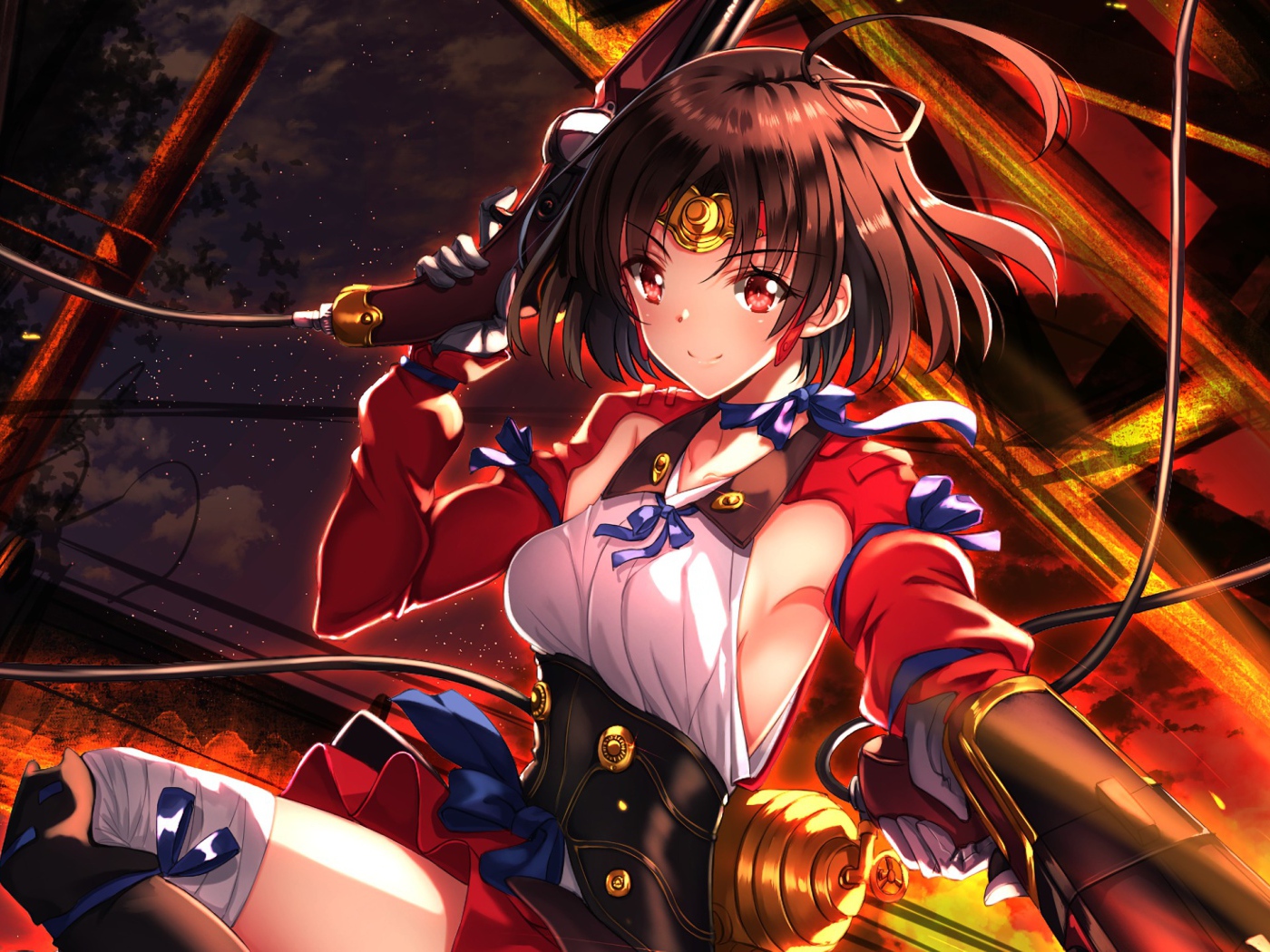 Девушка Мумэй аниме Кабанэри железной крепости 