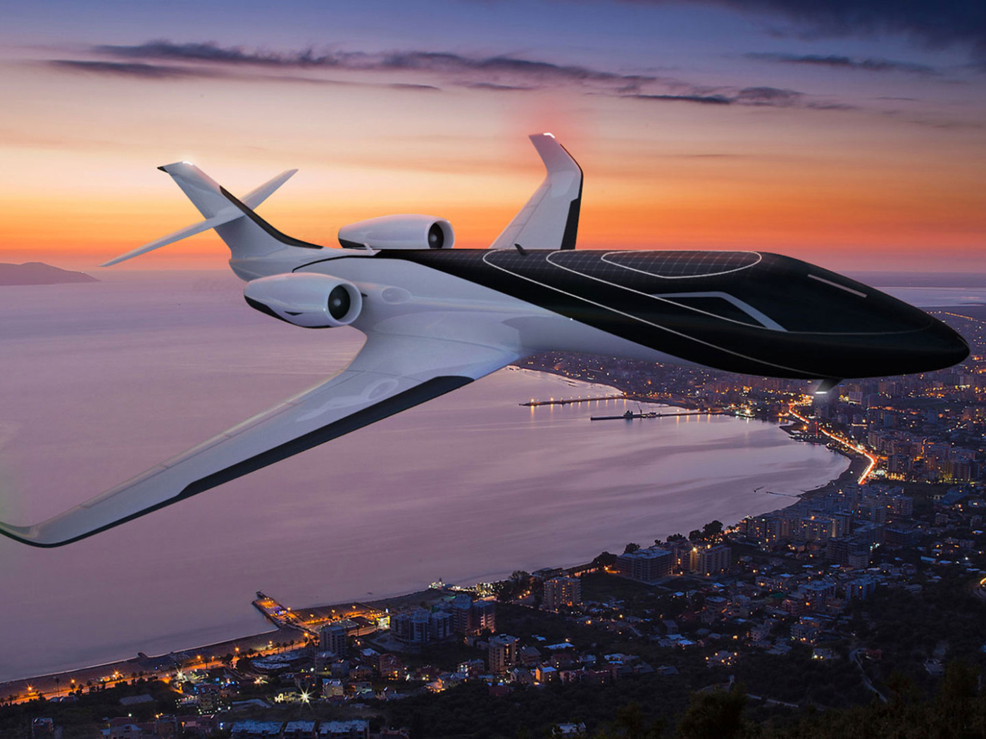 Французский прозрачный самолет IXION Windowless Jet 