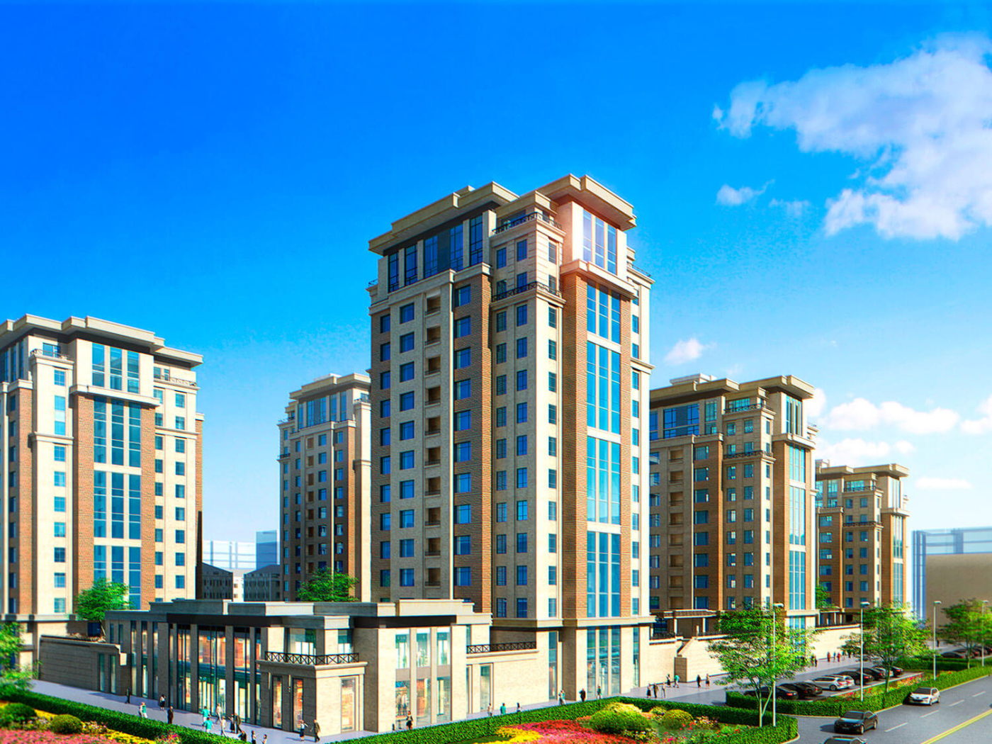 Современный жилой комплекс Коркем город Астана 