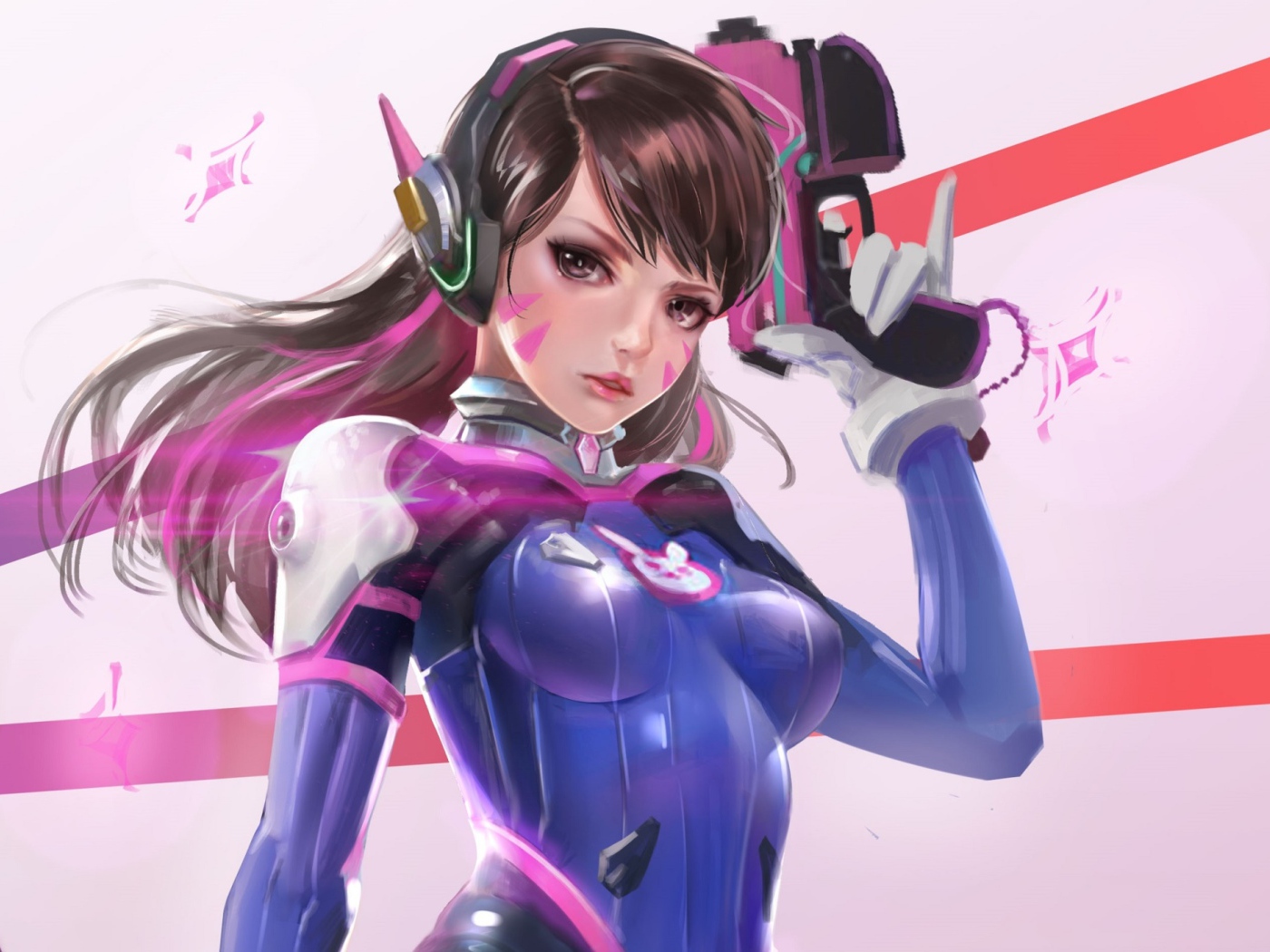D.Va боец персонаж игры Overwatch 