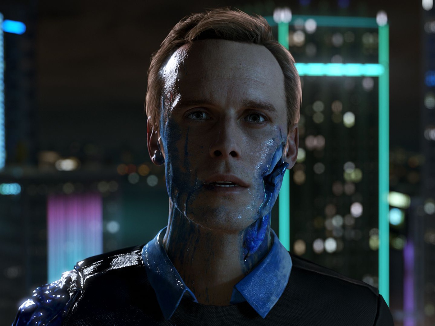Connor персонаж игры Detroit Become Human 