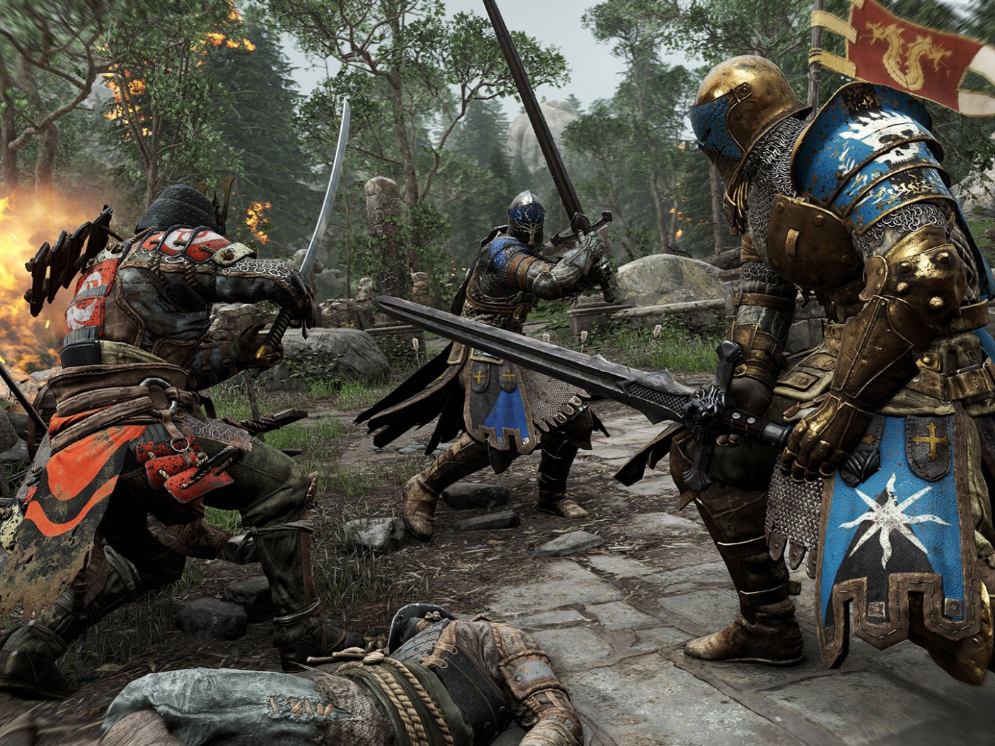 Битва на мечах в игре For Honor