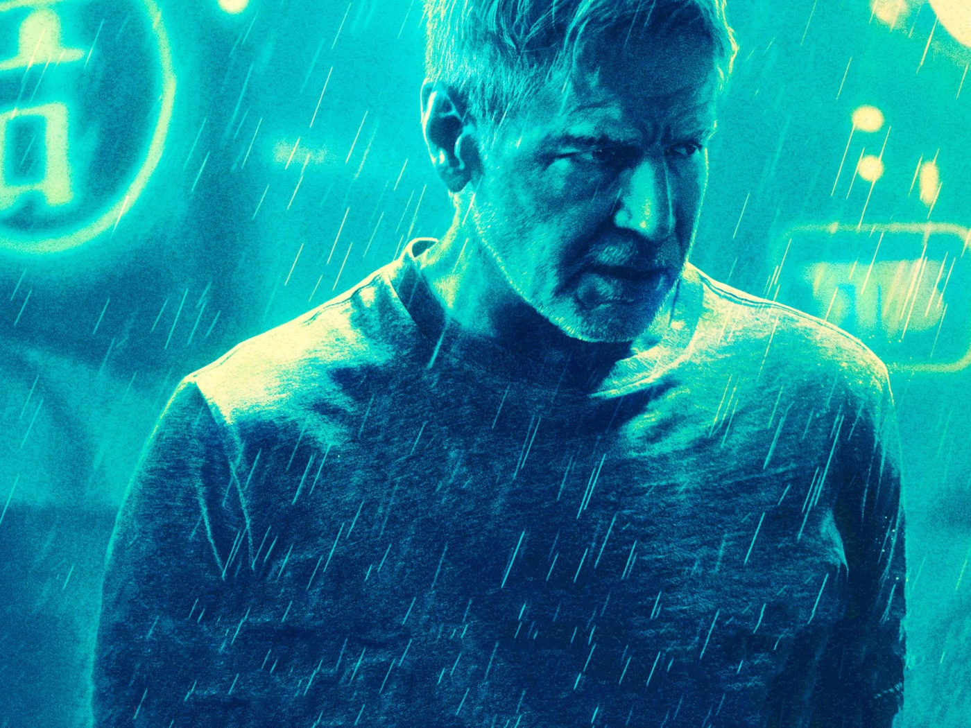 Актер Харрисон Форд в фильме  Бегущий по лезвию 2049, 2017 года