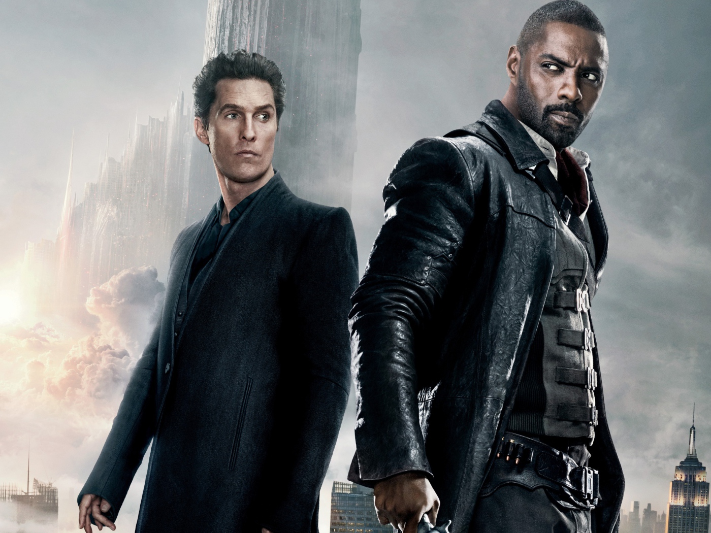 Актеры Идрис Эльба и Мэттью МакКонахи главные герои фильма Темная башня, 2017