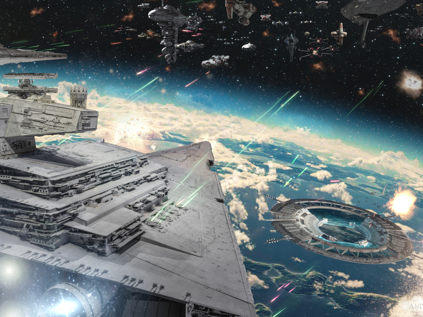 Боевые космические корабли битва фильм Изгой-один. Звёздные войны Истории 