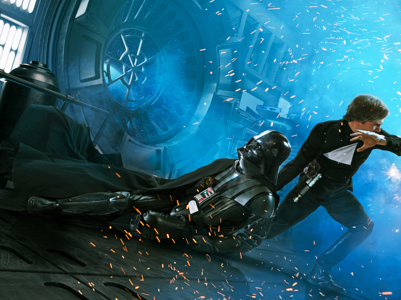 Люк Скайуокер спасает Дарта Вейдера фильм Звездные войны 