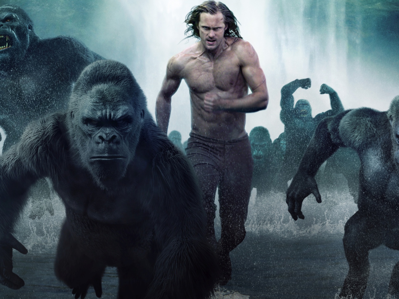 Тарзан  и гориллы фильм Тарзан. Легенда 