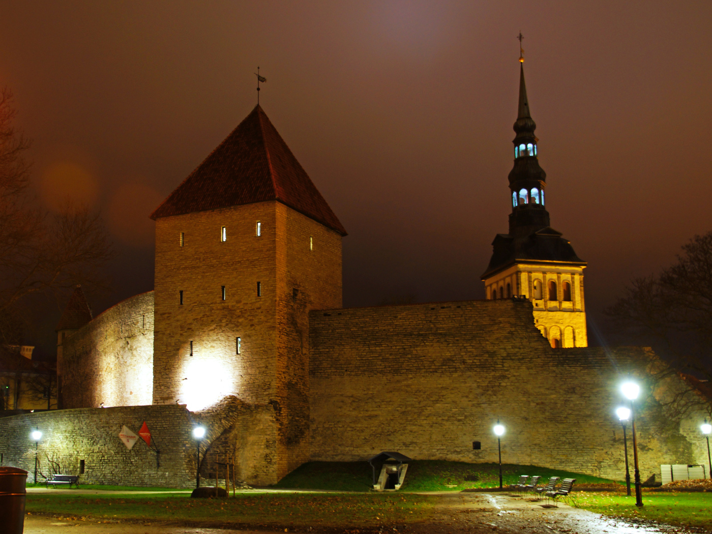 Viru gate of the medieval fortress, Tallinn. Estonia