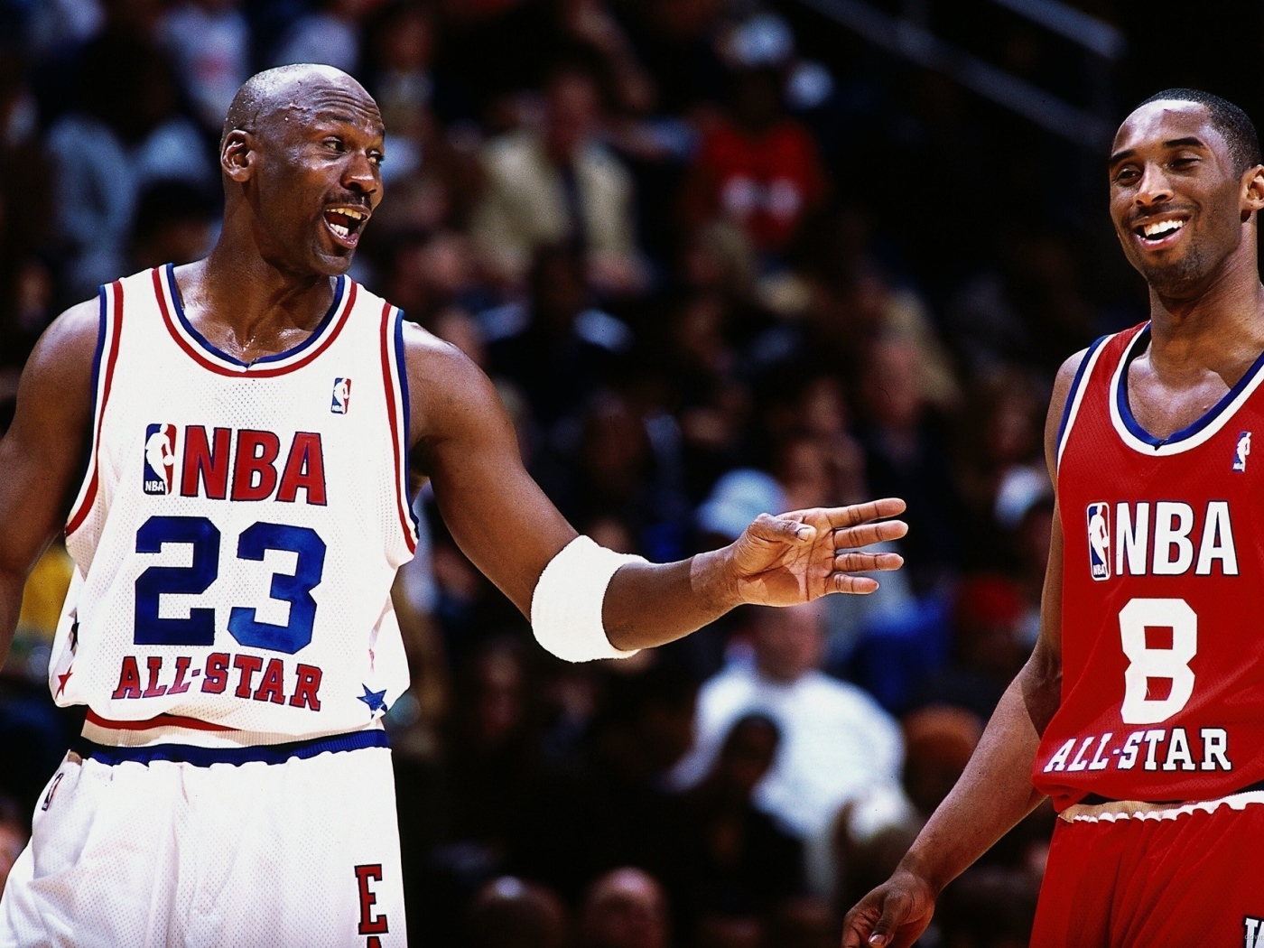 Basketball player Michael Jordan and Kobe Bryant, NBA