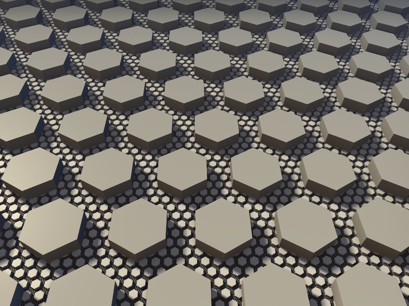 Серые шестиугольники 3д графика