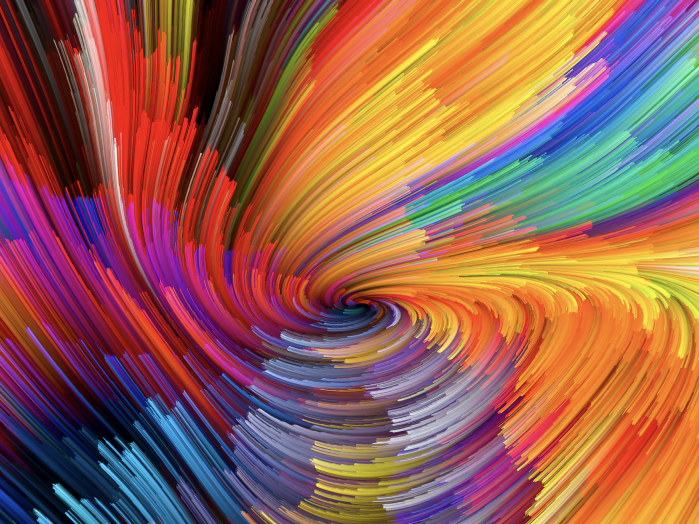 Разноцветная абстрактная воронка