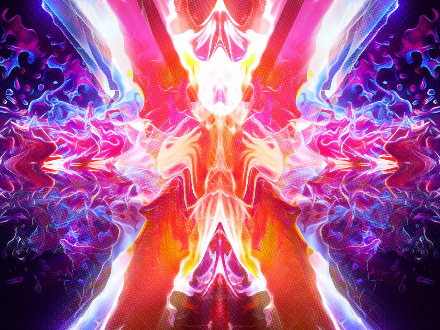 Неоновые энергетические волны, абстракция