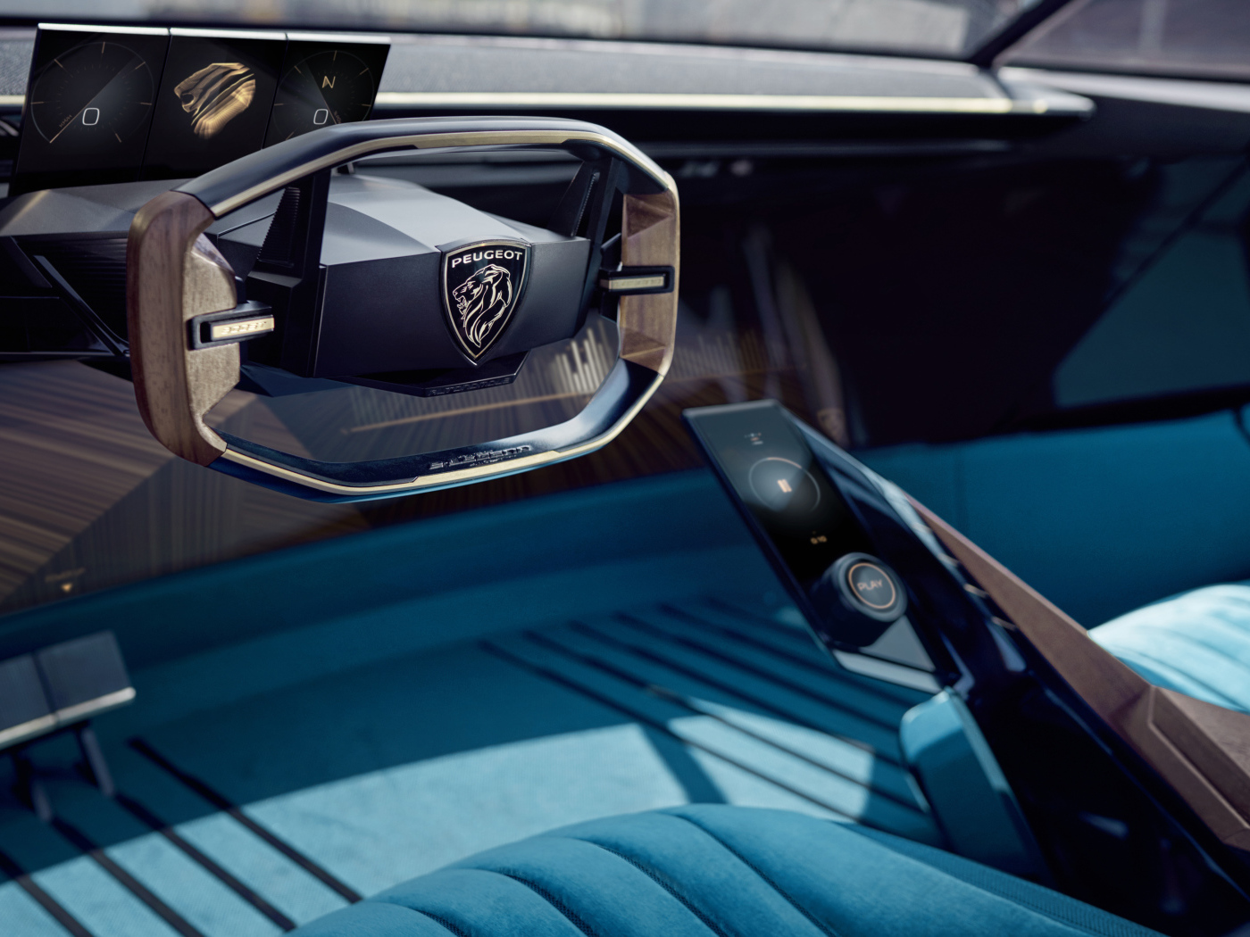 Салон автомобиля Peugeot E-Legend Concept