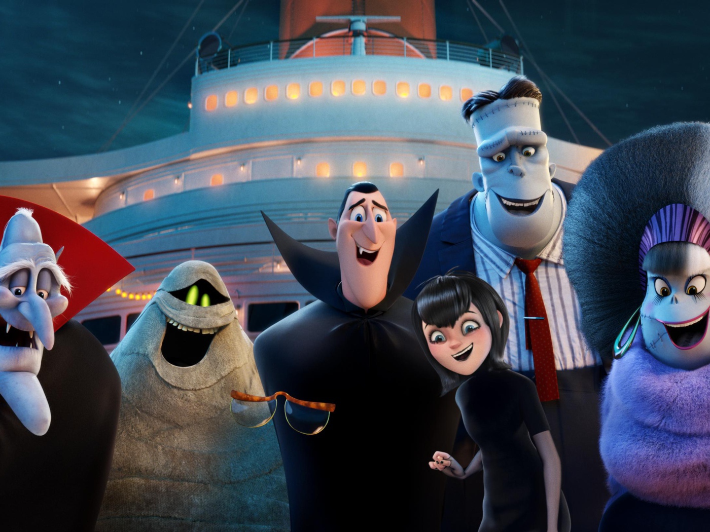 Главные герои мультфильма Монстры на каникулах 3