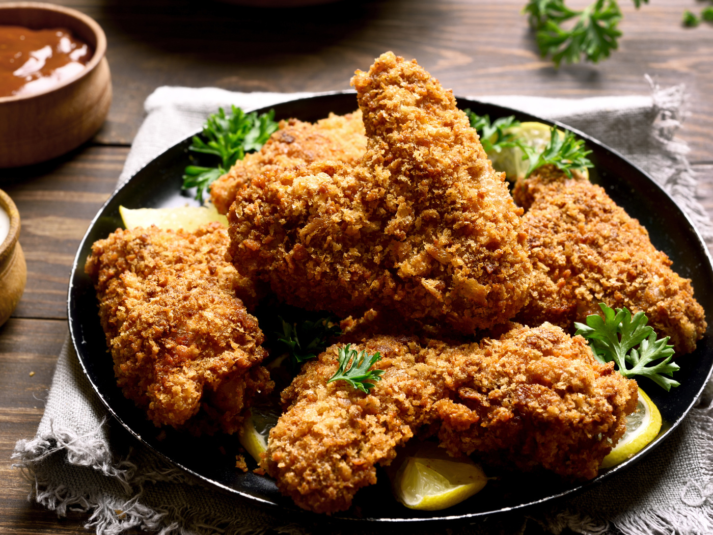 Запеченные хрустящие куриные крылышки