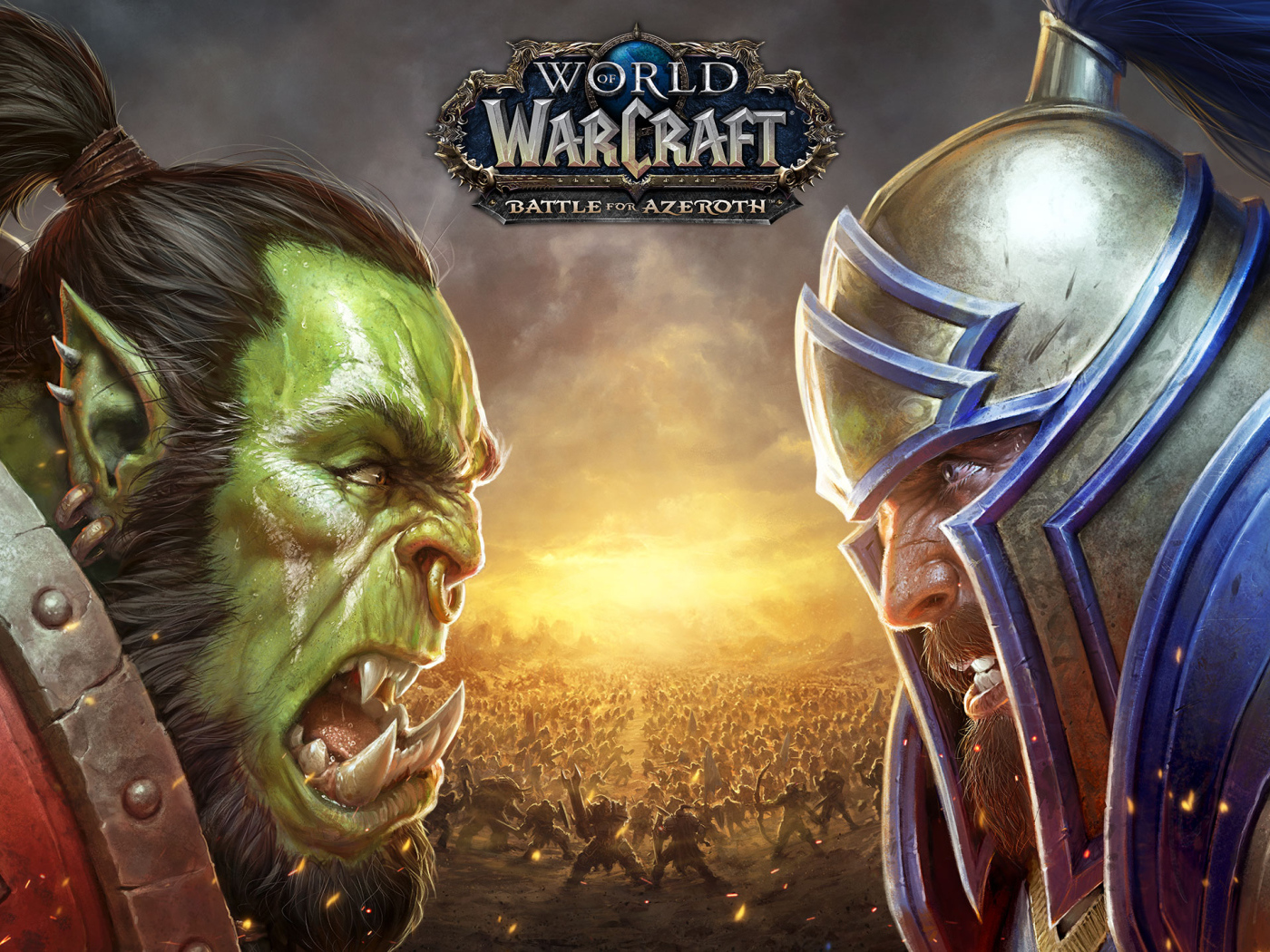 Постер новой компьютерной игры World of Warcraft. Battle for Azeroth, 2018