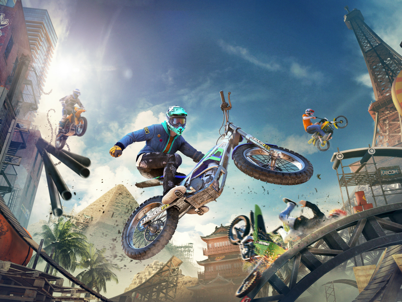 Постер новой гоночной игры Trials Rising, 2019