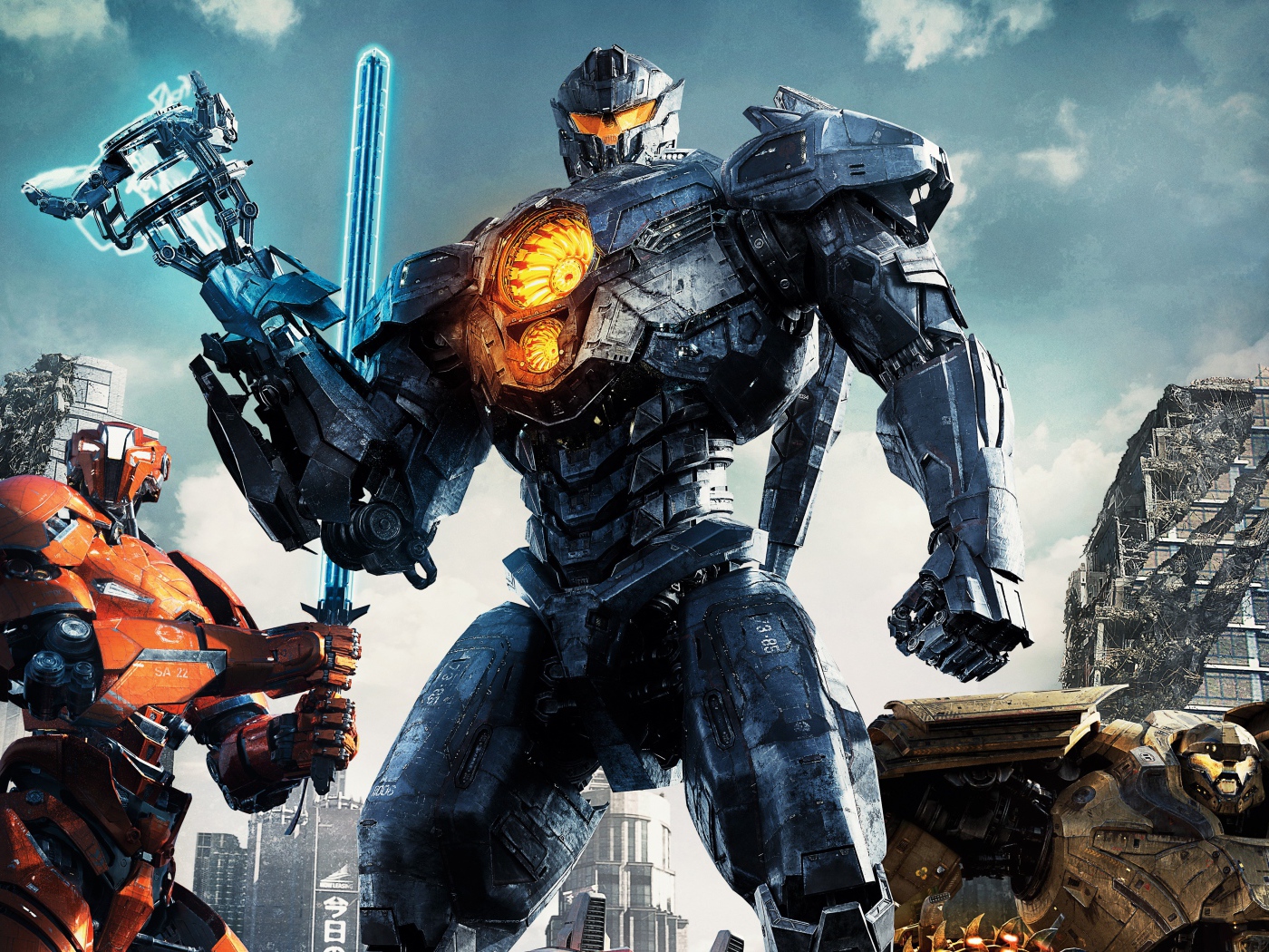 Персонажи фантастического фильма Тихоокеанский рубеж 2, 2018