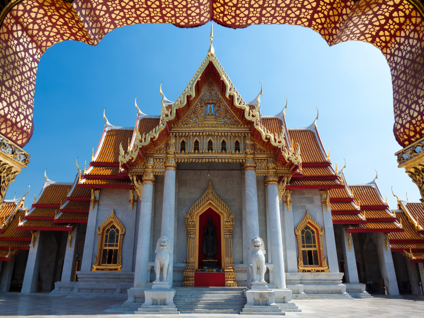 Красивый храм в Бангкоке, Таиланд 