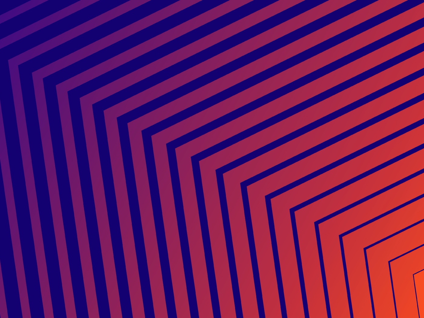 Разные голубые и оранжевые линии 3д графика