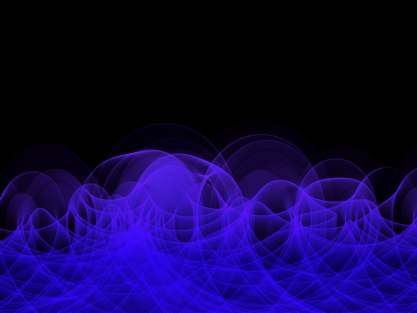 Неоновый синий дым на черном фоне