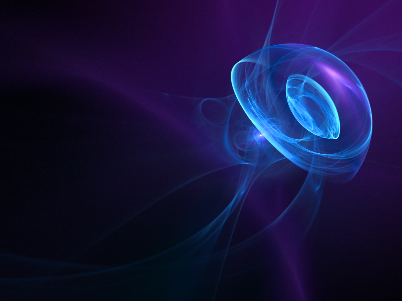 Неоновые волны на фиолетовом фоне
