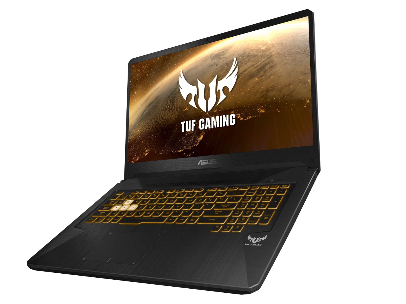 Игровой ноутбук ASUS TUF Gaming FX505DY & FX705DY на белом фоне, CES 2019