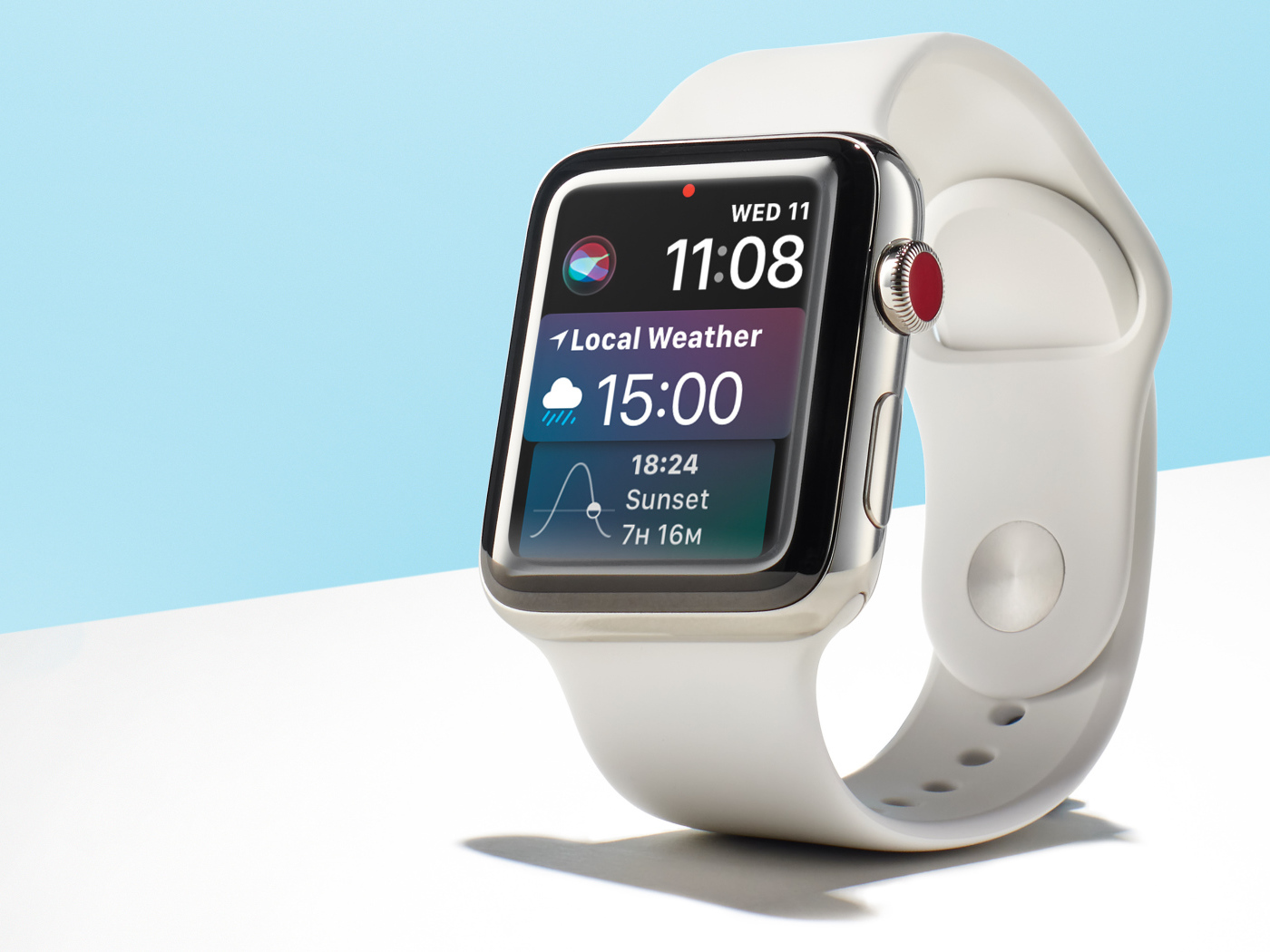 Smart Watch Apple Watch Series 4 on a blue background