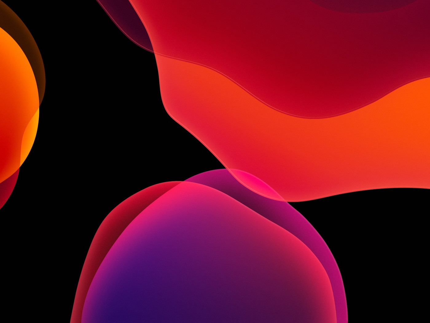 Градиентный рисунок на черном фоне