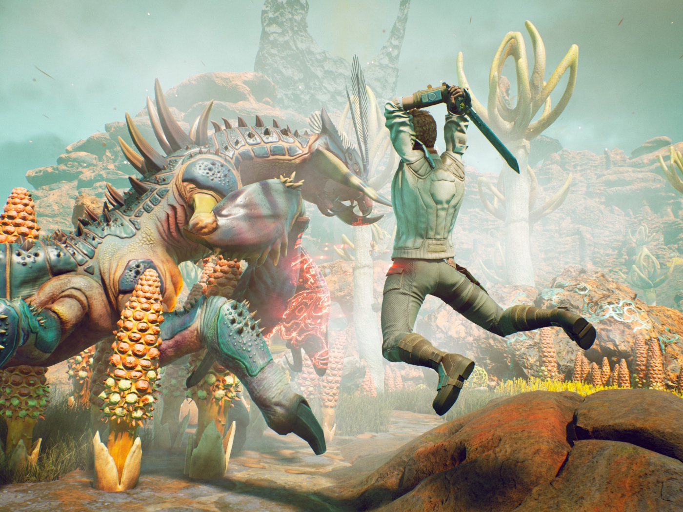 Кадр новой компьютерной игры The Outer Worlds, 2019