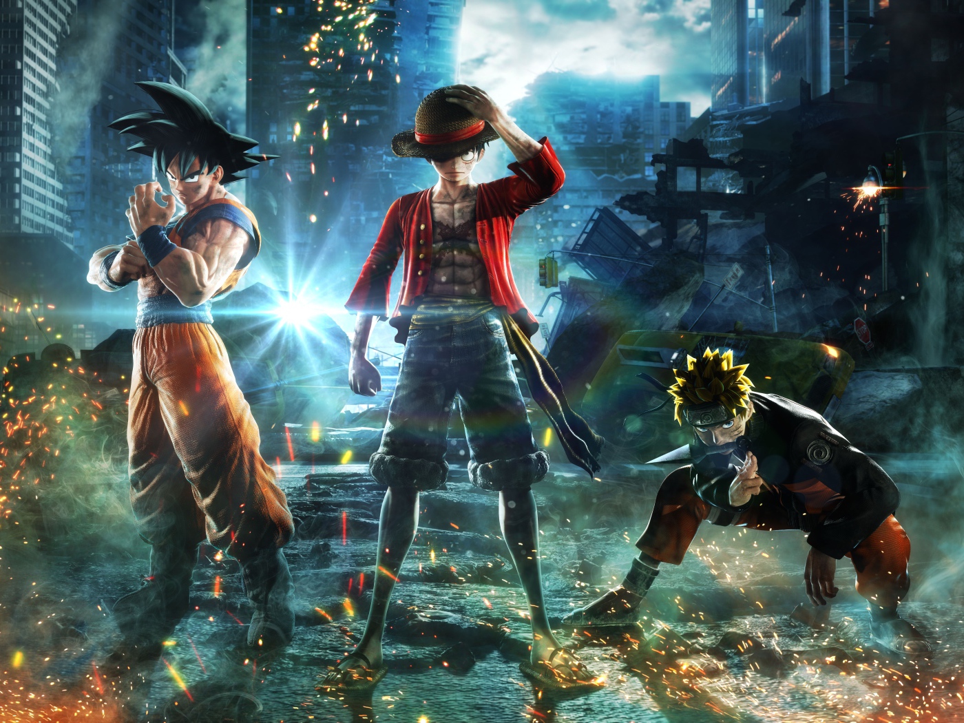 Персонажи новой видеоигры  Jump Force, 2019 года